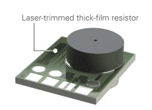 Laser-Trimmed Thick-Film Resistor on AP Series Pressure Sensor