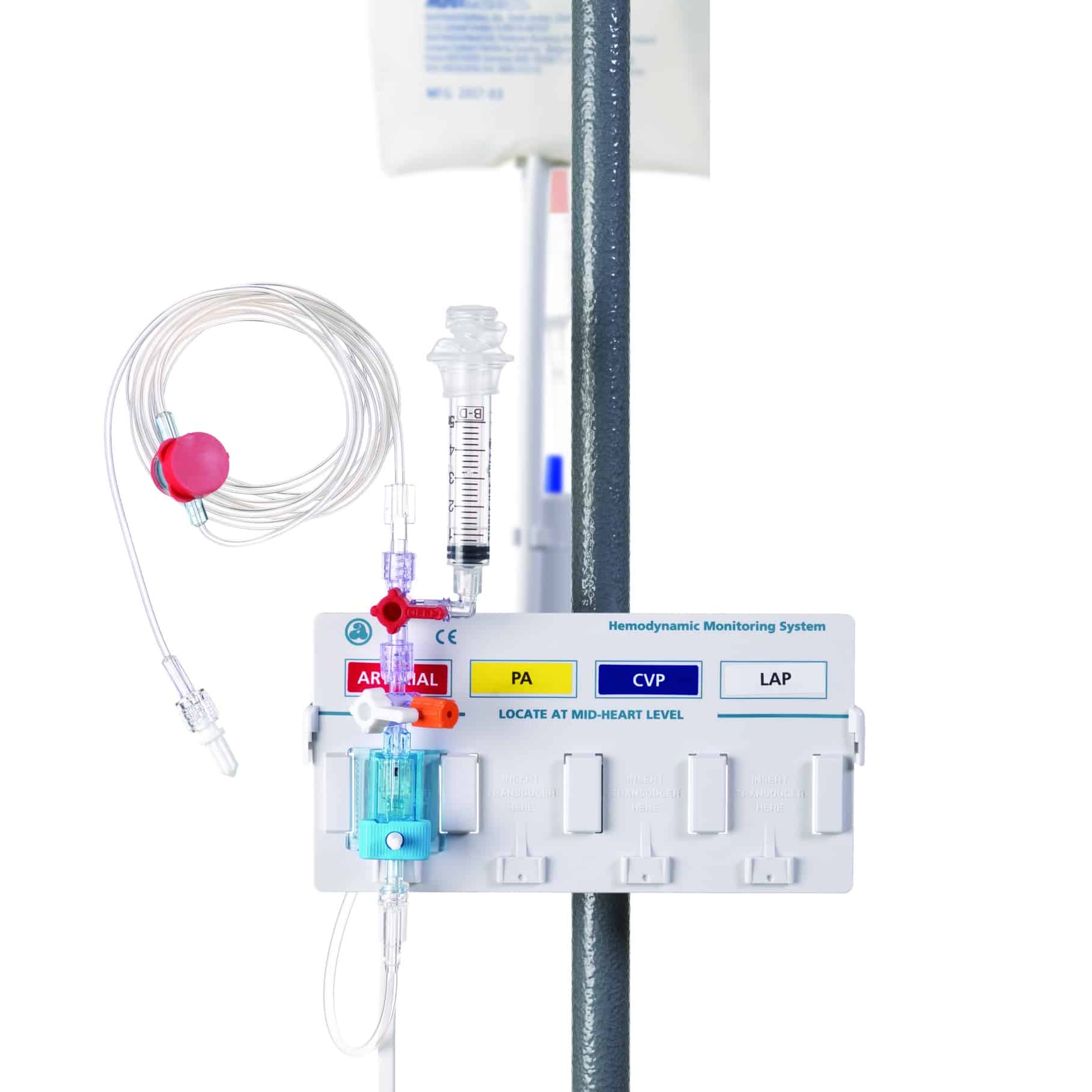 Meritrans DTXPlus Blood Pressure Transducer on IV Pole