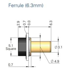 RS Series 6.3mm Ferrule